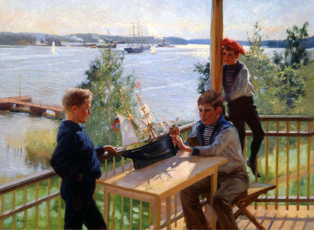 Boys on the Veranda